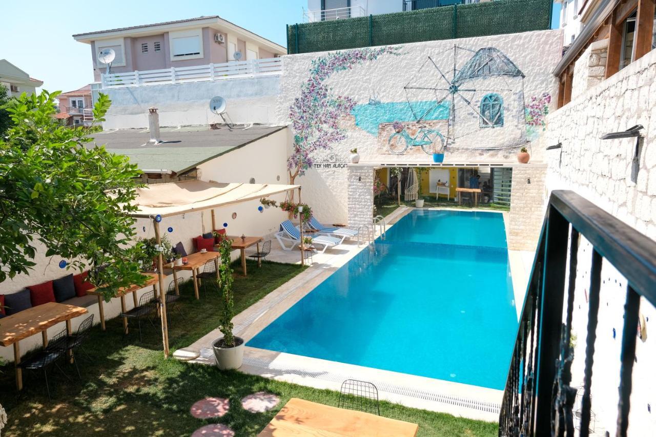 Tek Han Alacati Hotell Exteriör bild
